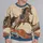 Vintage Equestrian Horse Motif for Relaxed Weekend Country Style and Casual Outings All-over Print Knitted Sweater - 2