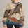 Vintage Equestrian Horse Motif for Relaxed Weekend Country Style and Casual Outings All-over Print Knitted Sweater - 1