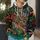 Emerald Dragon And Tropical Flames For Bold Fantasy Streetwear Enthusiasts All-over Print Hoodie (Lightweight) - 5