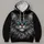 Blue-Eyed Cat Portrait for Everyday Casual Style and Creative Cat Lovers Weekend Wear All-over Print Hoodie (Lightweight) - 4