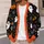 Cute Halloween Ghosts, Pumpkins and Witch Cat for Spooky Autumn Festivities All-over Print Knitted Cardigan - 5