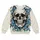 Blue Skull Streetwear Style for Hip-Hop Nights, Concerts and Casual Autumn Looks All-over Print Knitted Sweater - 4