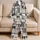Black Heart Plaid Patchwork Lounge Set for Cozy Valentine's Day Evenings and Gifts Satin Pajamas Set - 5