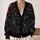 Red Spiders and White Webs for Spooky Season Style and Gothic Teen Looks All-over Print Knitted Cardigan - 2