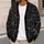 Red Spiders and White Webs for Spooky Season Style and Gothic Teen Looks All-over Print Knitted Cardigan - 5