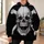Detailed Etched Skull and Crossbones for Alternative Casual Style and Everyday Wear All-over Print Hoodie (Lightweight) - 6