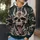 Eerie One-Eyed Skull and Smoke for Alternative Nightlife and Bold Streetwear Enthusiasts All-over Print Hoodie (Lightweight) - 5