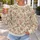 Dusty Rose Garden Blooms for Relaxed Everyday Style and Elegant Occasions All-over Print Knitted Sweater - 5