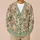 Soft Sage Rose Blooms for Relaxed Everyday Layering and Artful Women's Style All-over Print Knitted Cardigan - 6
