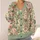 Soft Sage Rose Blooms for Relaxed Everyday Layering and Artful Women's Style All-over Print Knitted Cardigan - 4