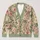 Soft Sage Rose Blooms for Relaxed Everyday Layering and Artful Women's Style All-over Print Knitted Cardigan - 1
