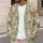 Soft Sage Rose Blooms for Relaxed Everyday Layering and Artful Women's Style All-over Print Knitted Cardigan - 5