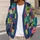 Multicolor Geometric Mosaic Squares for Creative Everyday Layering All-over Print Knitted Cardigan - 5