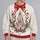 Pink Fairytale Castle Bow And Holly For A Whimsical Christmas Holiday Getaway Gift All-over Print Knitted Sweater - 2