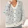 Vintage Library Due Date Ledger Motif for Book Lovers and Everyday Campus Study Days All-over Print Knitted Cardigan - 4