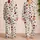 Scattered Heart Motif for Cozy Winter Lounging, Romantic Valentine's Gift for Women Satin Pajamas Set - 2