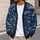 Fish Skeletons and Sea Life for Everyday Ocean-Inspired Layering All-over Print Knitted Cardigan - 5