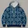 Navy Nordic Snowflake Motifs for Cozy Winter Walks, Cabin Days, and Fireside Weekends All-over Print Hoodie (Lightweight) - 4