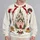 Enchanted Christmas Castle With Red Bow for Festive Holiday Celebrations All-over Print Knitted Sweater - 2