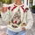 Enchanted Christmas Castle With Red Bow for Festive Holiday Celebrations All-over Print Knitted Sweater - 5