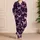 Vintage Butterfly Line Art Romantic Gift for Her Elegant Plus Size Lounge Style Look Satin Pajamas Set - 4