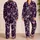 Vintage Butterfly Line Art Romantic Gift for Her Elegant Plus Size Lounge Style Look Satin Pajamas Set - 2