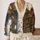 Vintage Library Clocks and Bookshelves for Cozy Autumn Reading and Study Days All-over Print Knitted Cardigan - 2