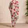 Cute Strawberry Daisy Hearts Blush Pink Cozy Bedtime Gift Idea for Women and Girls Satin Pajamas Set - 4