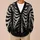 Gothic Skeleton Ribcage Bones for Alternative Everyday Layering and Halloween Style All-over Print Knitted Cardigan - 6