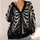 Gothic Skeleton Ribcage Bones for Alternative Everyday Layering and Halloween Style All-over Print Knitted Cardigan - 4