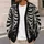 Gothic Skeleton Ribcage Bones for Alternative Everyday Layering and Halloween Style All-over Print Knitted Cardigan - 5