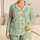Mint Puppy Nightwear For Cozy Bedtime And Sleepovers For Girls And Boys All Season Satin Pajamas Set - 1