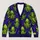 Cthulhu Octopus and Neon Flames for Dark Fantasy Everyday Layering All-over Print Knitted Cardigan - 1
