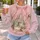 Fairytale Castle Christmas Bow with Holly for Festive Holiday Getaways and Gift Giving All-over Print Knitted Sweater - 5