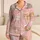 Cute Cartoon Kitten Sleep Set for Cozy Home Nights, Girls and Older Kids Gift Idea Satin Pajamas Set - 1