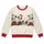 Dalmatian Puppies in Santa Hats with Gifts for Christmas Celebrations and Dog Lovers All-over Print Knitted Sweater - 4