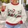 Dalmatian Puppies in Santa Hats with Gifts for Christmas Celebrations and Dog Lovers All-over Print Knitted Sweater - 5
