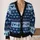 Mothman Snowflake Winter Holiday Style for Cryptid Fans and Teenagers All-over Print Knitted Cardigan - 2