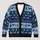 Mothman Snowflake Winter Holiday Style for Cryptid Fans and Teenagers All-over Print Knitted Cardigan - 1
