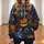 Swirling Jack-O'-Lanterns And Spiderwebs For Halloween And Autumn Night Celebrations All-over Print Hoodie (Lightweight) - 6