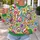 Colorful Peace And Love Flowers For Spring Festivals And Everyday Bohemian Style Wear All-over Print Knitted Sweater - 5