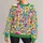 Colorful Peace And Love Flowers For Spring Festivals And Everyday Bohemian Style Wear All-over Print Knitted Sweater - 1
