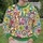 Colorful Peace And Love Flowers For Spring Festivals And Everyday Bohemian Style Wear All-over Print Knitted Sweater - 6