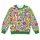 Colorful Peace And Love Flowers For Spring Festivals And Everyday Bohemian Style Wear All-over Print Knitted Sweater - 4