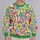 Colorful Peace And Love Flowers For Spring Festivals And Everyday Bohemian Style Wear All-over Print Knitted Sweater - 2