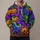 Vibrant Jack-O'-Lantern Swirls for Halloween Parties and Autumn Nights All-over Print Hoodie (Lightweight) - 1