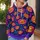 Neon Pumpkin and Star Halloween Style for Autumn Festivities and Evening Outings All-over Print Hoodie (Lightweight) - 5
