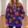 Neon Pumpkin and Star Halloween Style for Autumn Festivities and Evening Outings All-over Print Hoodie (Lightweight) - 6