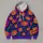 Neon Pumpkin and Star Halloween Style for Autumn Festivities and Evening Outings All-over Print Hoodie (Lightweight) - 4