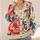 Colorful Art Nouveau Floral Swirls for Everyday Layering and Creative City Style Women All-over Print Knitted Cardigan - 4